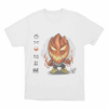 Hard Gz Kekos Fire Demon Unisex T Shirt White