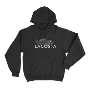 Lacosta Fish Unisex Hoodie Black
