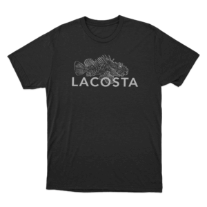 Lacosta Fish Unisex T Shirt Black