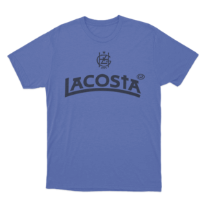 Lacosta Logo Unisex T Shirt Blue