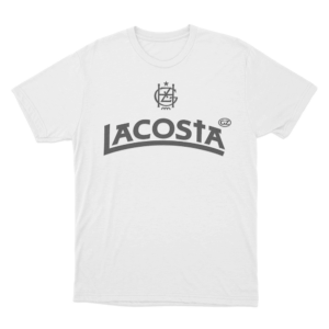 Lacosta Logo Unisex T Shirt White