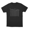 Shark Lacosta Repeat Unisex T Shirt Black